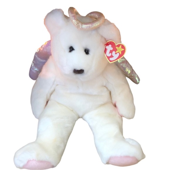 TY Original Beanie Buddy HALO Bear 15” Plush Stuffed Animal Toy 1999 NWT - Picture 1 of 15
